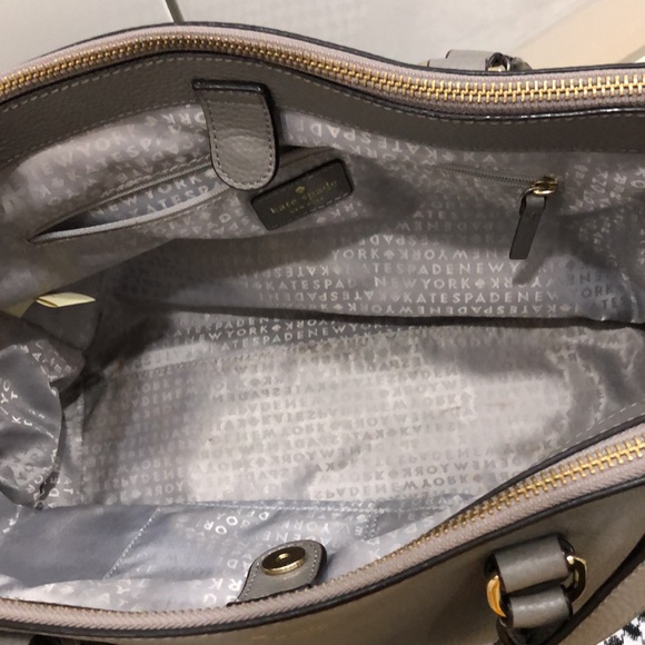 Kate Spade greige bag - Picture 2 of 6